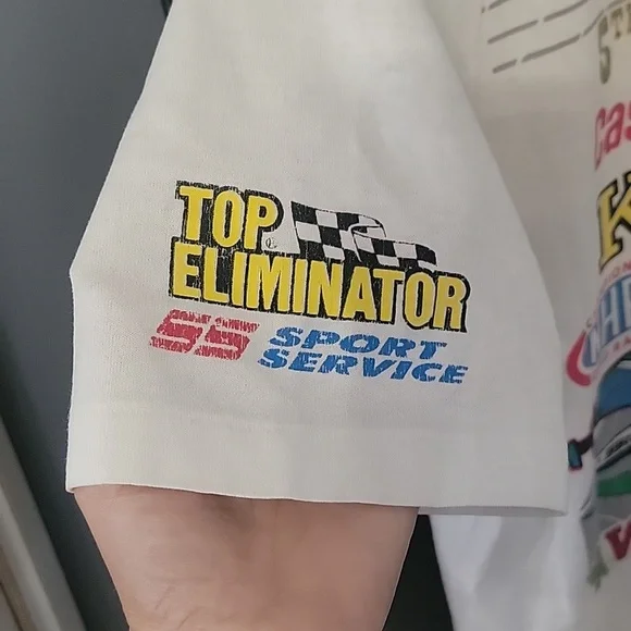 Vintage 1989 NHRA Winston Drag-Racing Shirt M  20th Annual Summernationals Engli - Picture 11 of 16